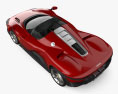 Ferrari Daytona SP3 2022 Modello 3D vista dall'alto