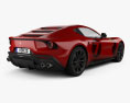 Ferrari Omologata 2020 3D-Modell Rückansicht