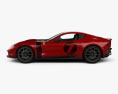 Ferrari Omologata 2020 3D模型 侧视图