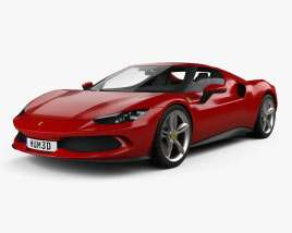 Ferrari 296 GTB 2021 3D 모델 