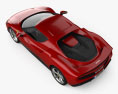 Ferrari 296 GTB 2021 3D-Modell Draufsicht