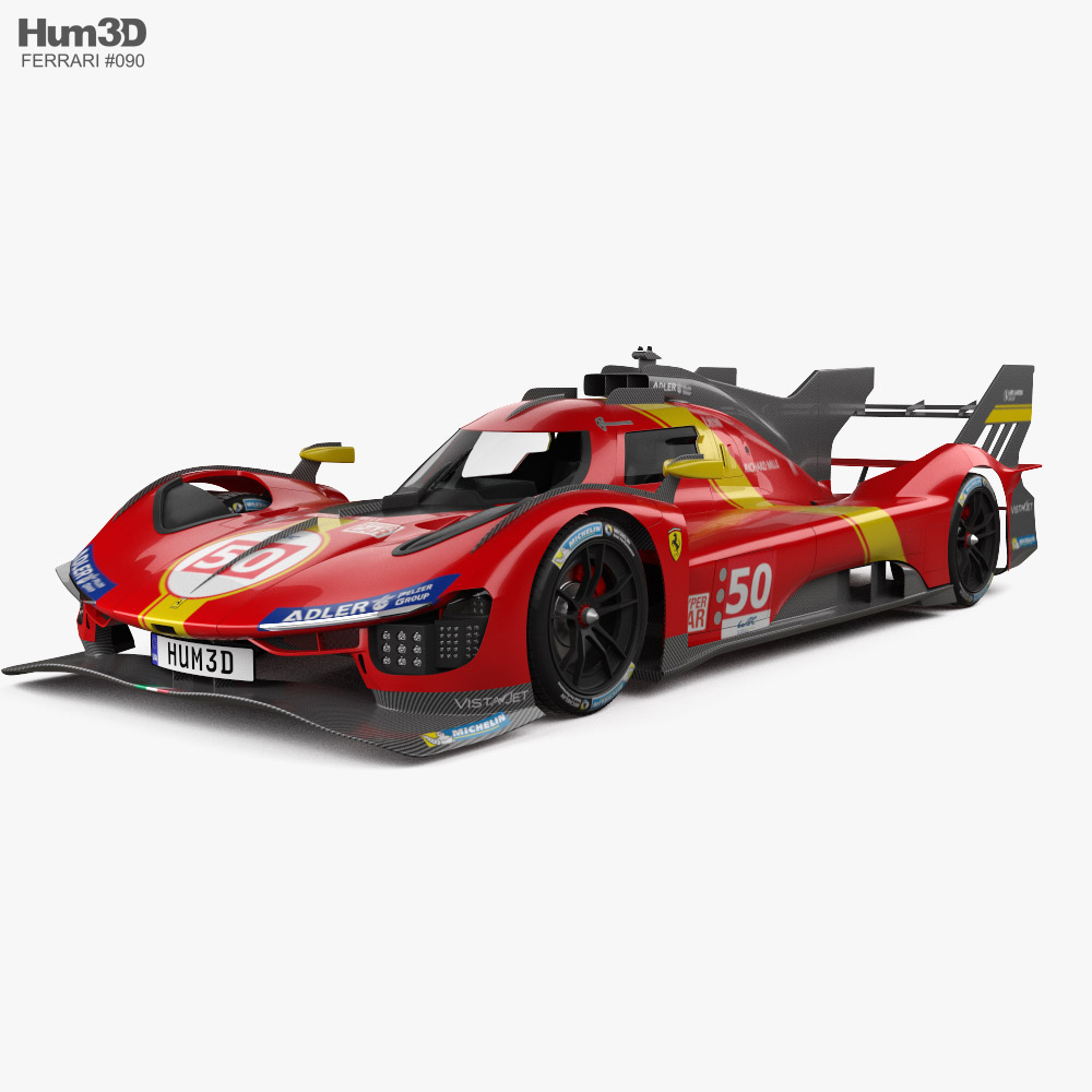 Ferrari 499P 2023 3D 모델 