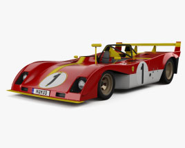 Ferrari 312 PB 1972 3Dモデル
