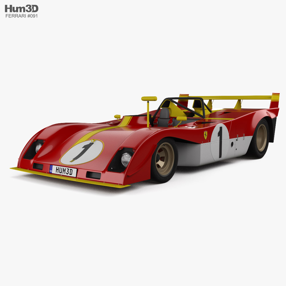 Ferrari 312 PB 1972 3Dモデル