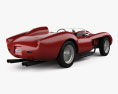 Ferrari Testa Rossa 1957 3D-Modell Rückansicht