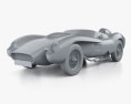 Ferrari Testa Rossa 1957 3D-Modell clay render