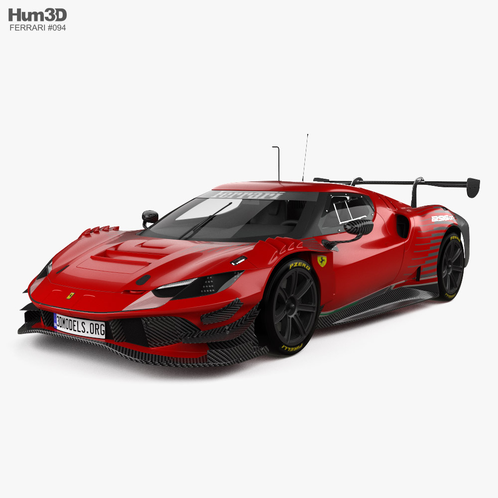 Ferrari 296 GT3 2023 3D模型