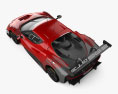 Ferrari 296 GT3 2023 3D-Modell Draufsicht