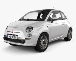 Fiat 500 2012 3D model