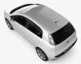 Fiat Punto Evo 5-door 2012 3d model top view