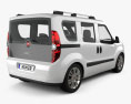 Fiat Nuovo Doblo Combi 2014 3D-Modell Rückansicht