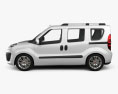 Fiat Nuovo Doblo Combi 2014 Modello 3D vista laterale