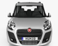 Fiat Nuovo Doblo Combi 2014 3D-Modell Vorderansicht