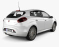 Fiat Bravo 2015 3d model back view