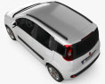 Fiat Panda 2014 3d model top view
