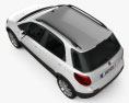 Fiat Sedici 2015 Modèle 3d vue du dessus