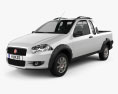 Fiat Strada Crew Cab Trekking 2014 Modèle 3d