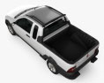 Fiat Strada Crew Cab Trekking 2014 Modello 3D vista dall'alto