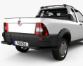 Fiat Strada Crew Cab Working 2014 Modello 3D