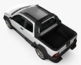 Fiat Strada Long Cab Adventure 2014 Modelo 3D vista superior
