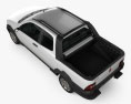 Fiat Strada Long Cab Working 2014 Modello 3D vista dall'alto