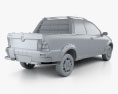 Fiat Strada Long Cab Working 2014 3Dモデル