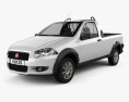 Fiat Strada Short Cab Trekking 2014 Modello 3D