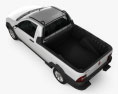 Fiat Strada Short Cab Trekking 2014 3D-Modell Draufsicht