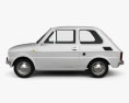 Fiat 126 2000 3d model side view