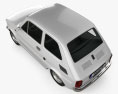 Fiat 126 2000 3d model top view