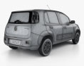 Fiat Uno Attractive hatchback 5-door 2014 3d model