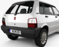 Fiat Mille Economy (Uno) 2014 3d model