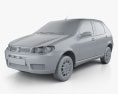 Fiat Palio Fire Economy 2014 3d model clay render