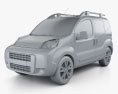 Fiat Fiorino Qubo 2014 3D模型 clay render