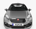 Fiat Linea 2014 3d model front view