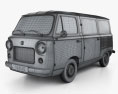 Fiat 600 T 1967 3D模型 wire render