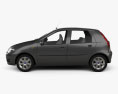 Fiat Punto 5 porte 2010 Modello 3D vista laterale