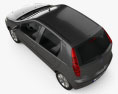 Fiat Punto 5-Türer 2010 3D-Modell Draufsicht