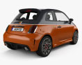 Fiat 500 Abarth 595 Turismo 2017 3d model back view