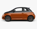 Fiat 500 Abarth 595 Turismo 2017 3d model side view