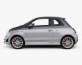 Fiat 500 C Abarth Esseesse 2014 3D模型 侧视图