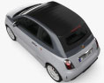 Fiat 500 C Abarth Esseesse 2014 3D模型 顶视图