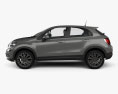 Fiat 500X 2017 3d model side view