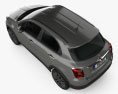 Fiat 500X 2017 3D 모델  top view