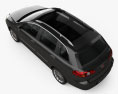 Fiat Croma 2011 3d model top view