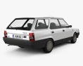 Fiat Regata Weekend 1984 3D модель back view