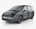 Fiat Ulysse 2010 3D-Modell wire render