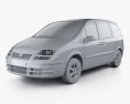 Fiat Ulysse 2010 3D модель clay render