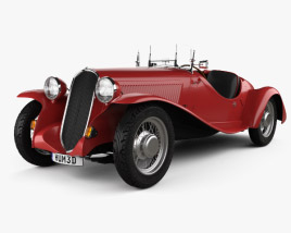 3D model of Fiat 508 S Balilla spyder 1932