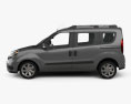 Fiat Doblo Passenger L1H1 2018 3D-Modell Seitenansicht
